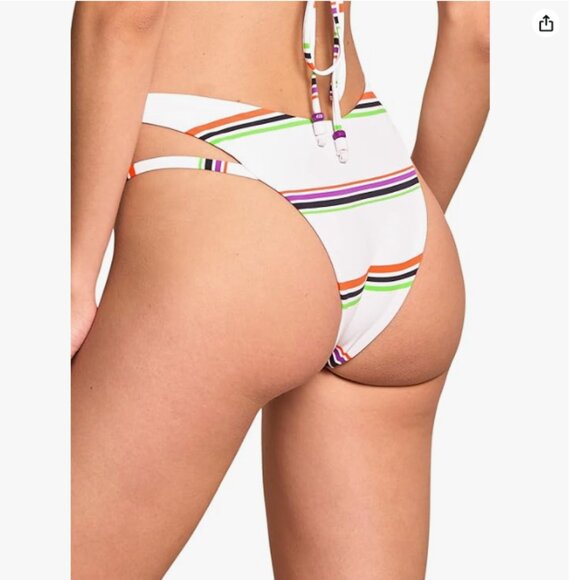 BNWT Maaji REVERSIBLE Bikini Bottom + Bikini Top SET (2 pieces) size L - Picture 5 of 10